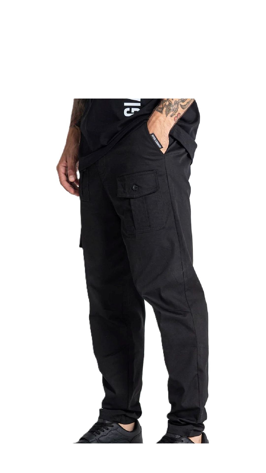Pantalón cargo de algodón elástico