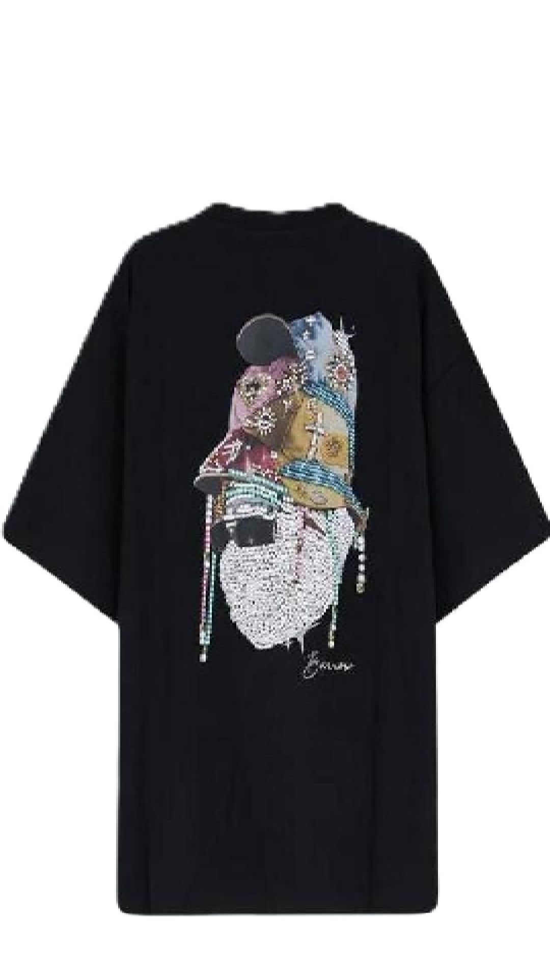 Camiseta amplia con estampado gráfico