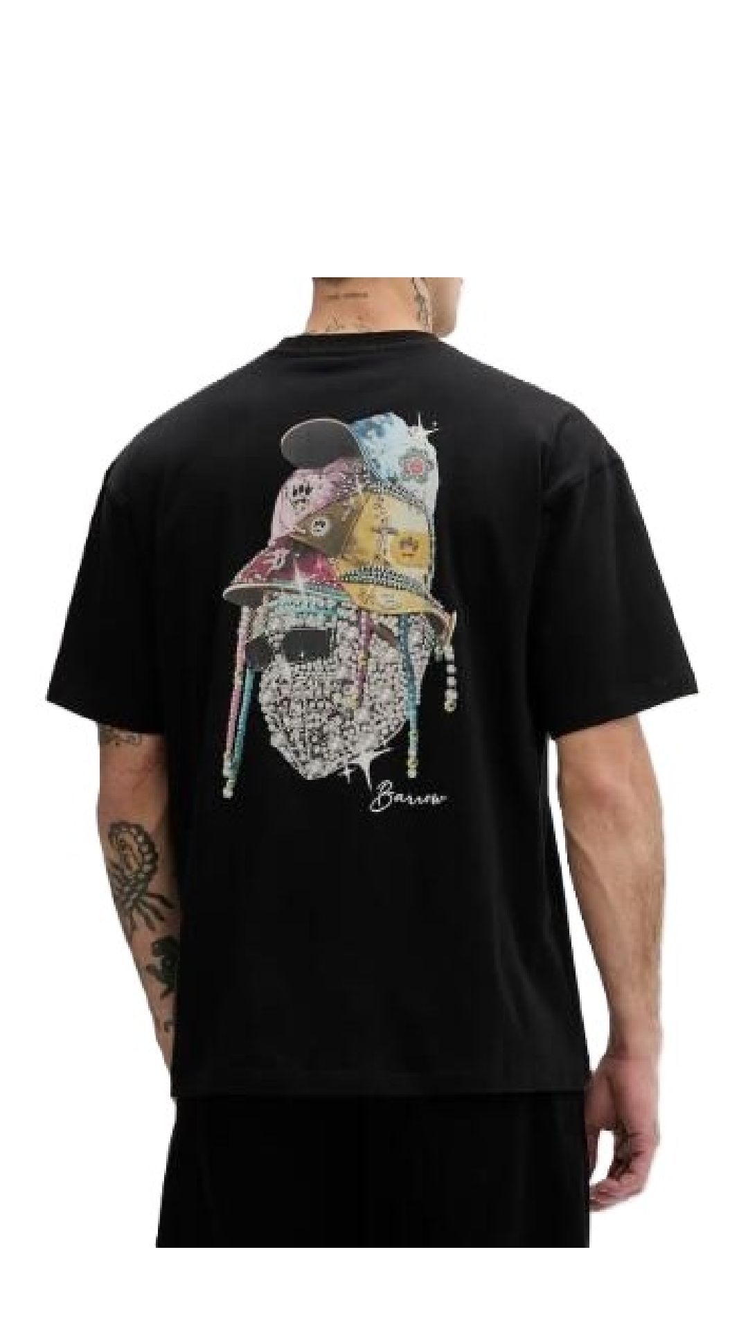 Camiseta amplia con estampado gráfico
