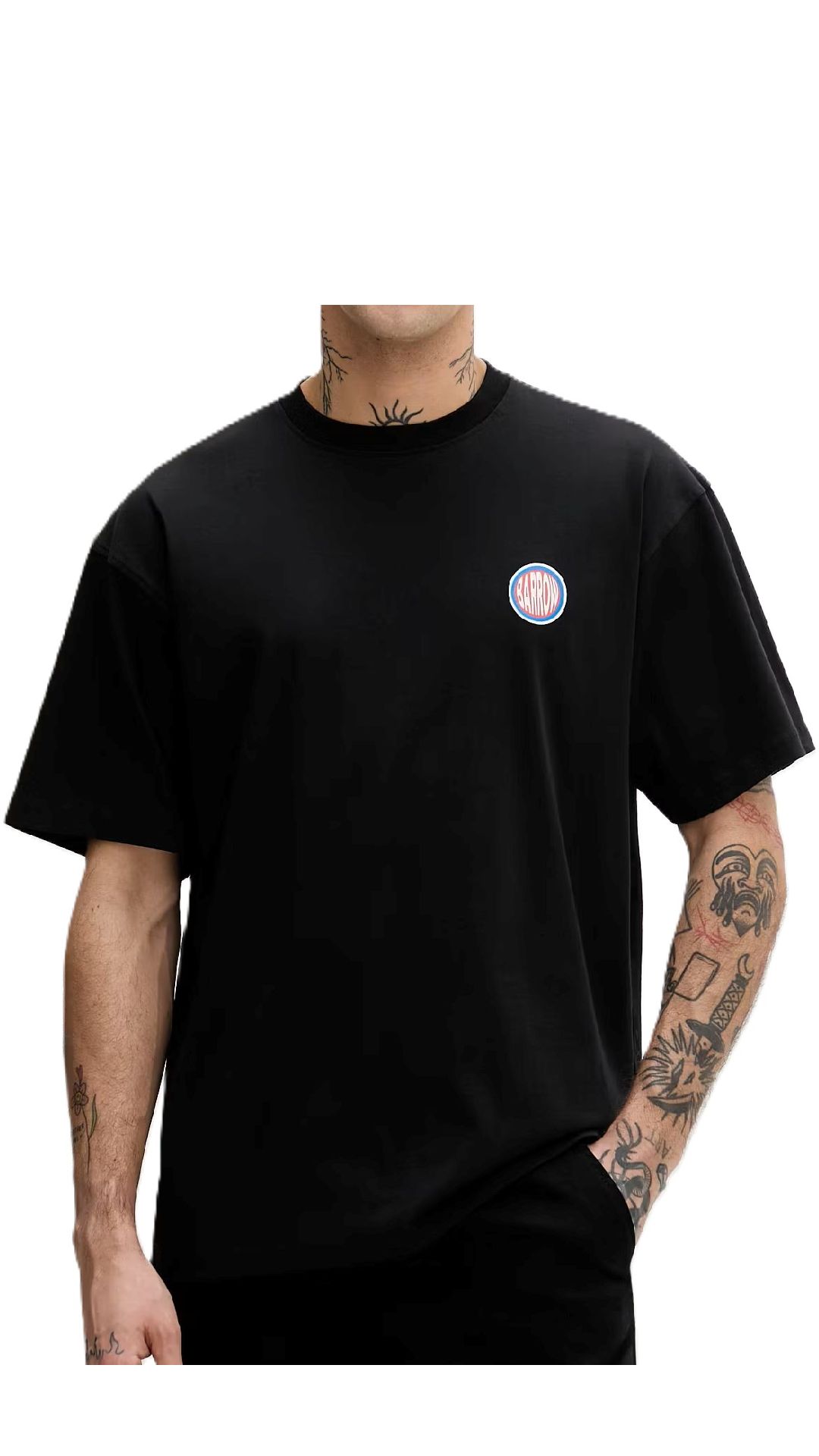 Camiseta amplia con estampado gráfico