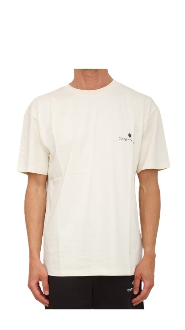 Camiseta amplia de algodón con logotipo estampado