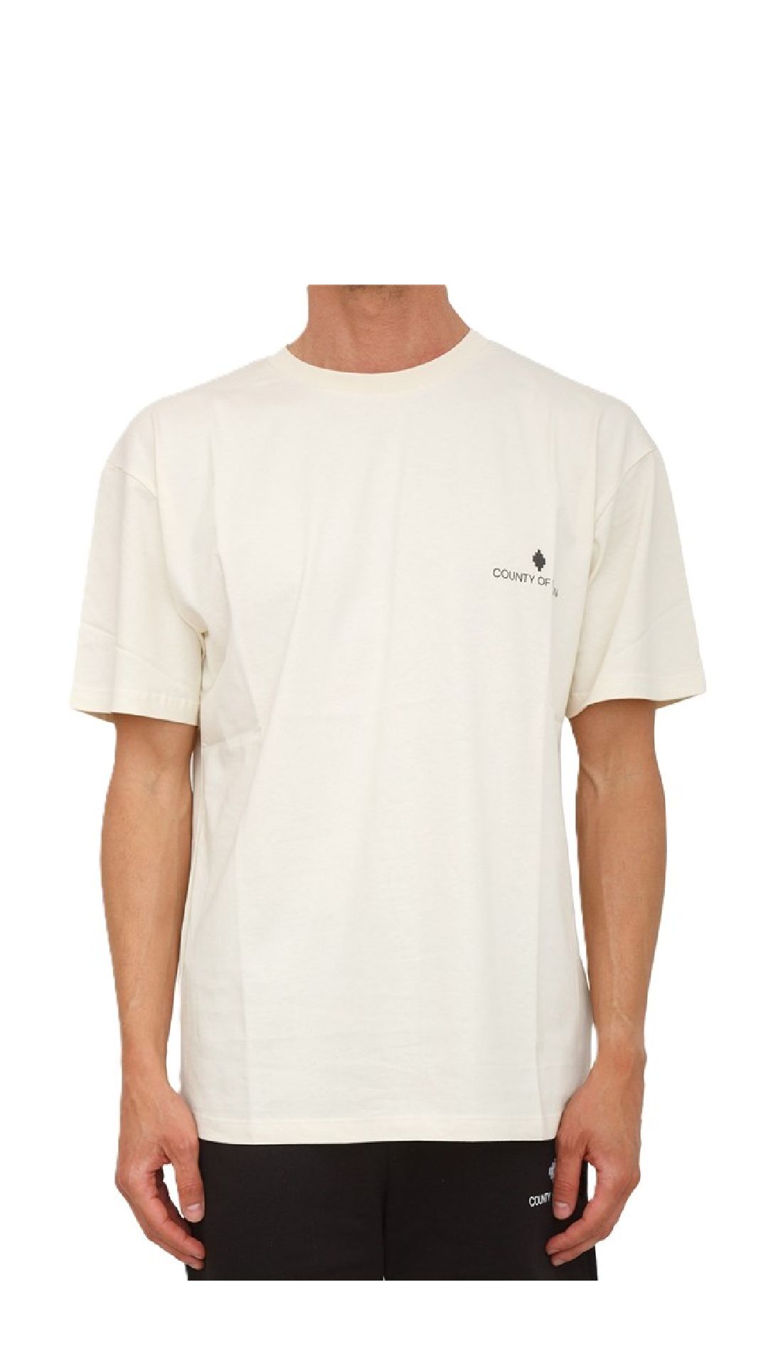 Camiseta amplia de algodón con logotipo estampado