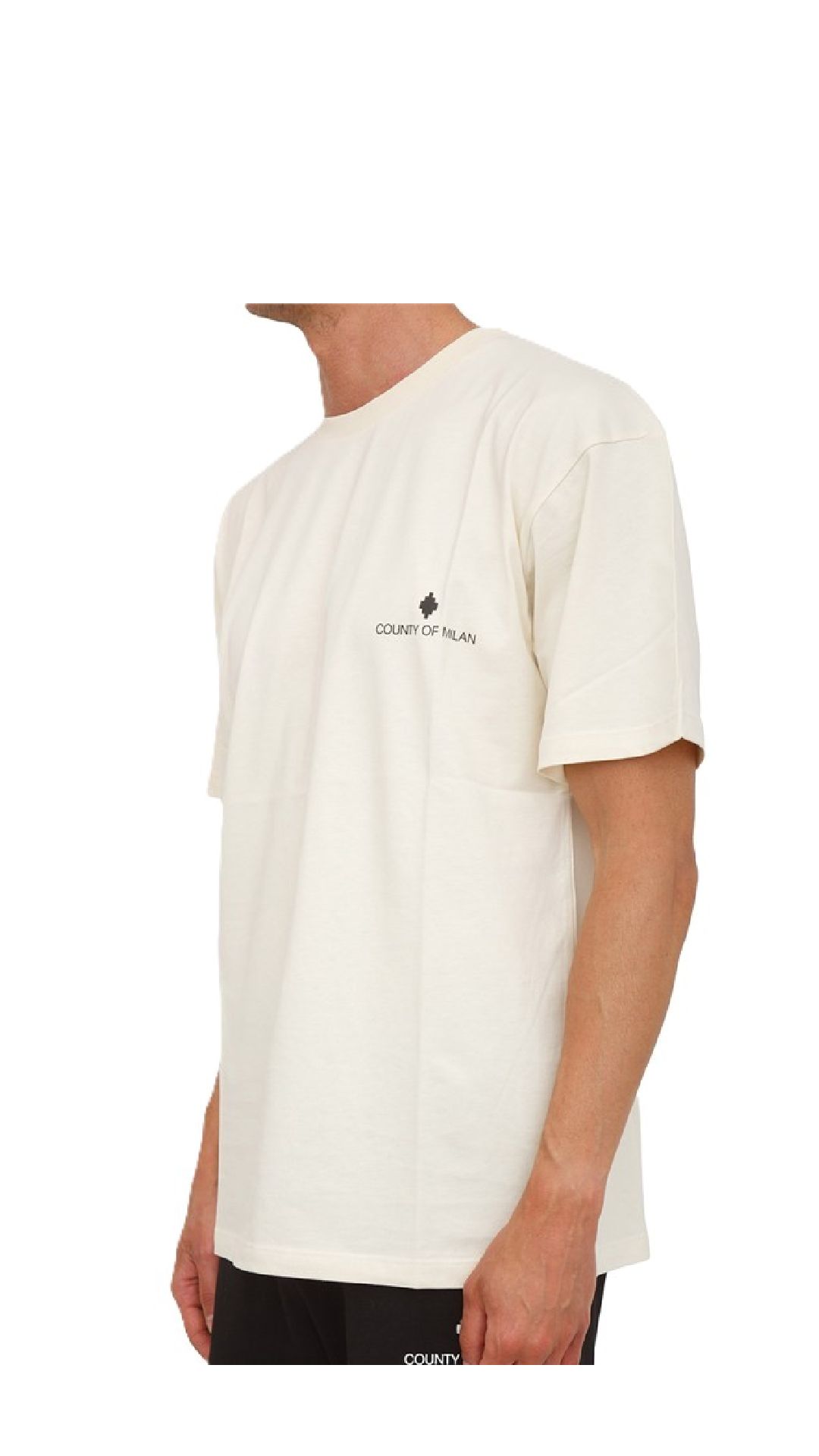 Camiseta amplia de algodón con logotipo estampado