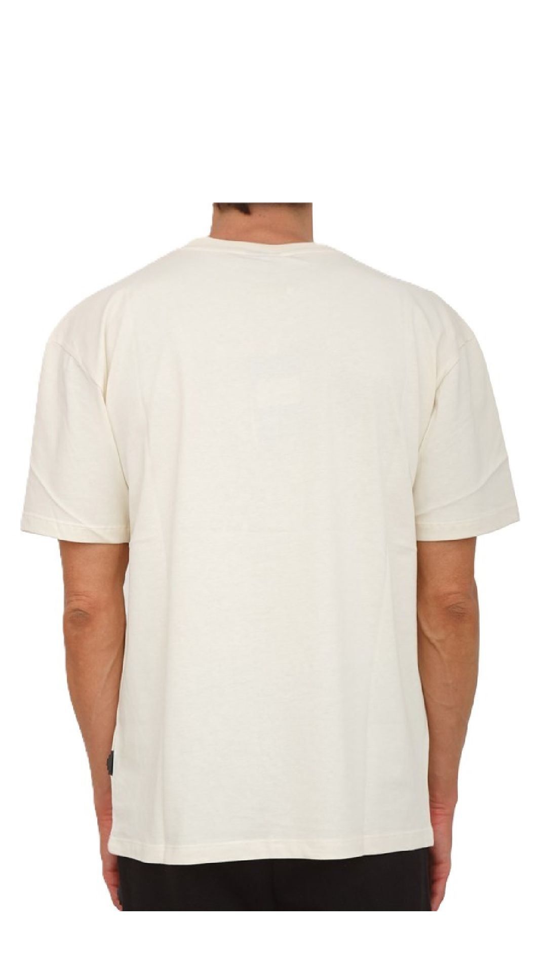 Camiseta amplia de algodón con logotipo estampado