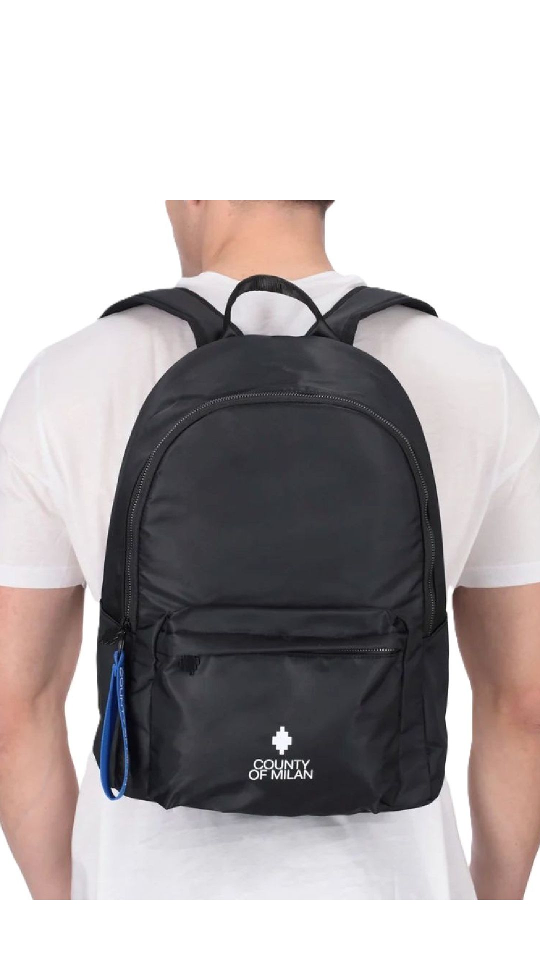 Mochila de nylon con estampado del logotipo