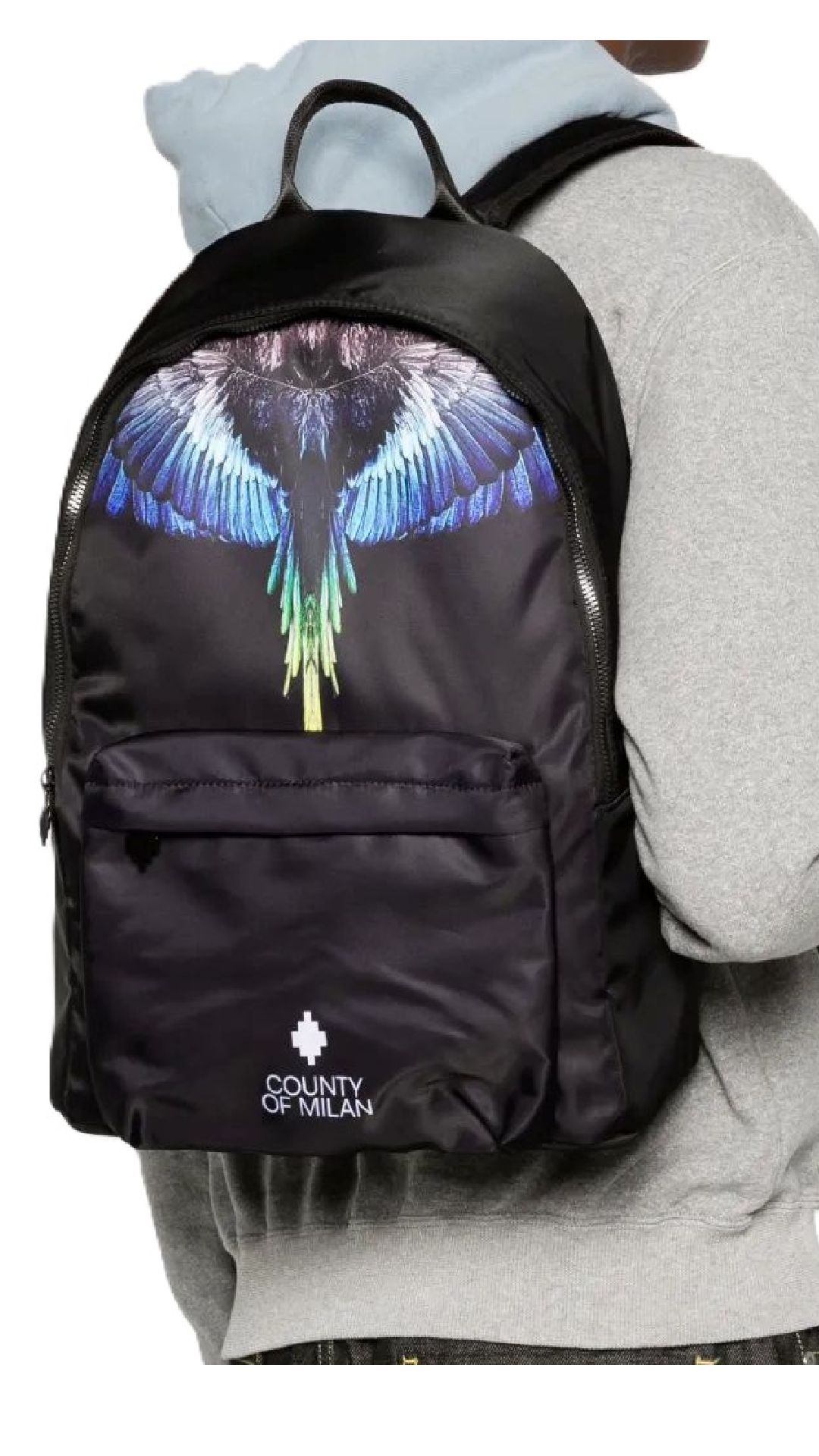 Mochila de nylon con estampado