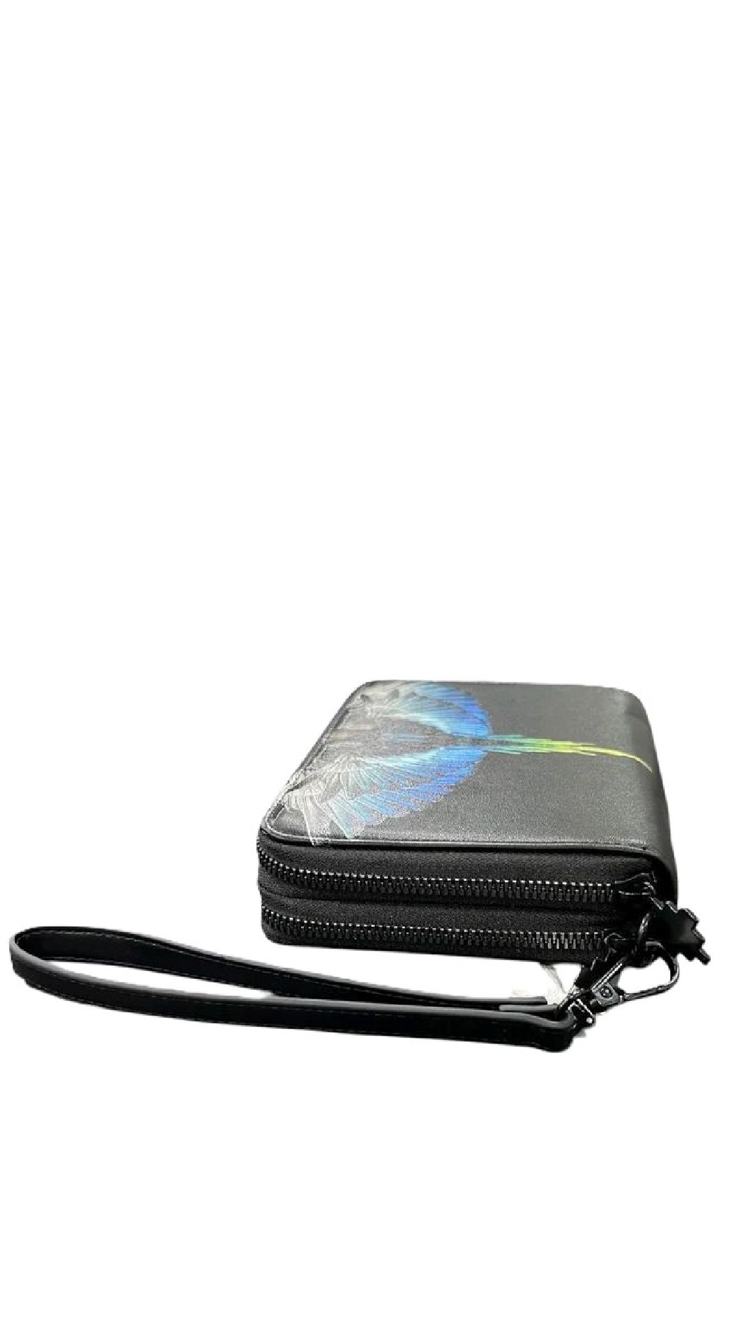 Pochette de piel ecológica con estampado de alas