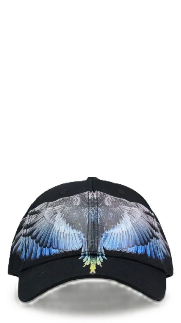 Gorra de algodón con estampado y logo bordado