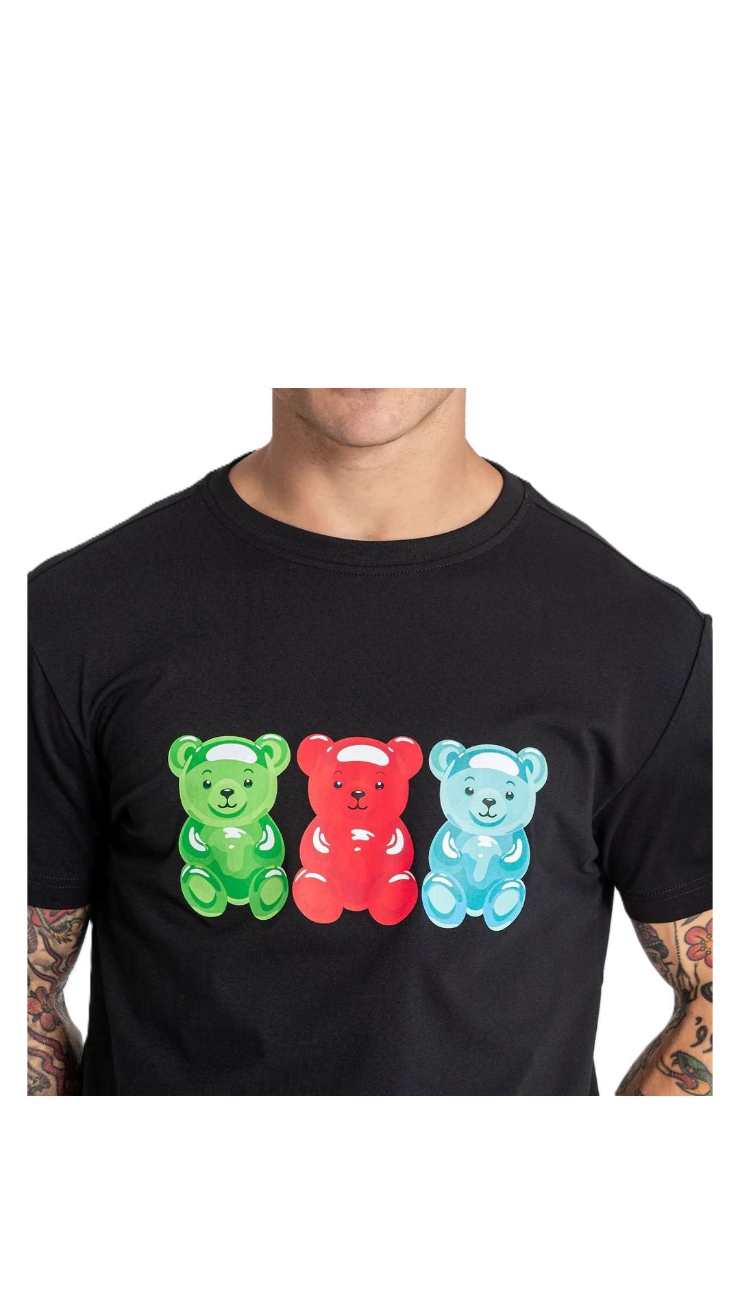 Camiseta ajustada con estampado de osos