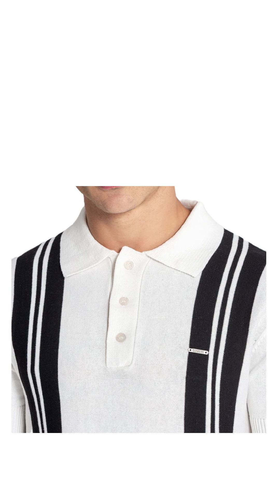 Polo de algodón con placa del logotipo