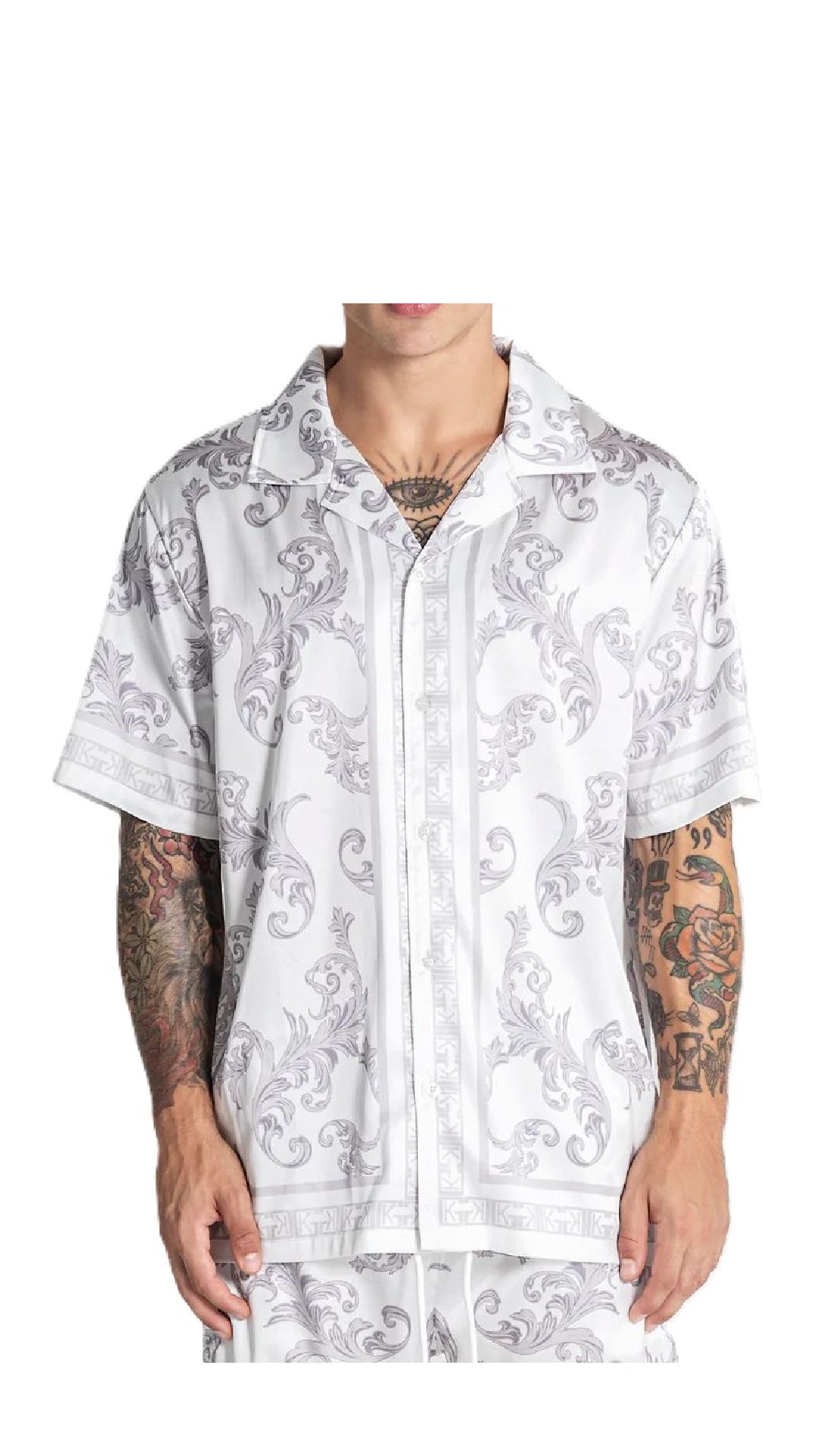Camisa holgada con estampado y logotipo