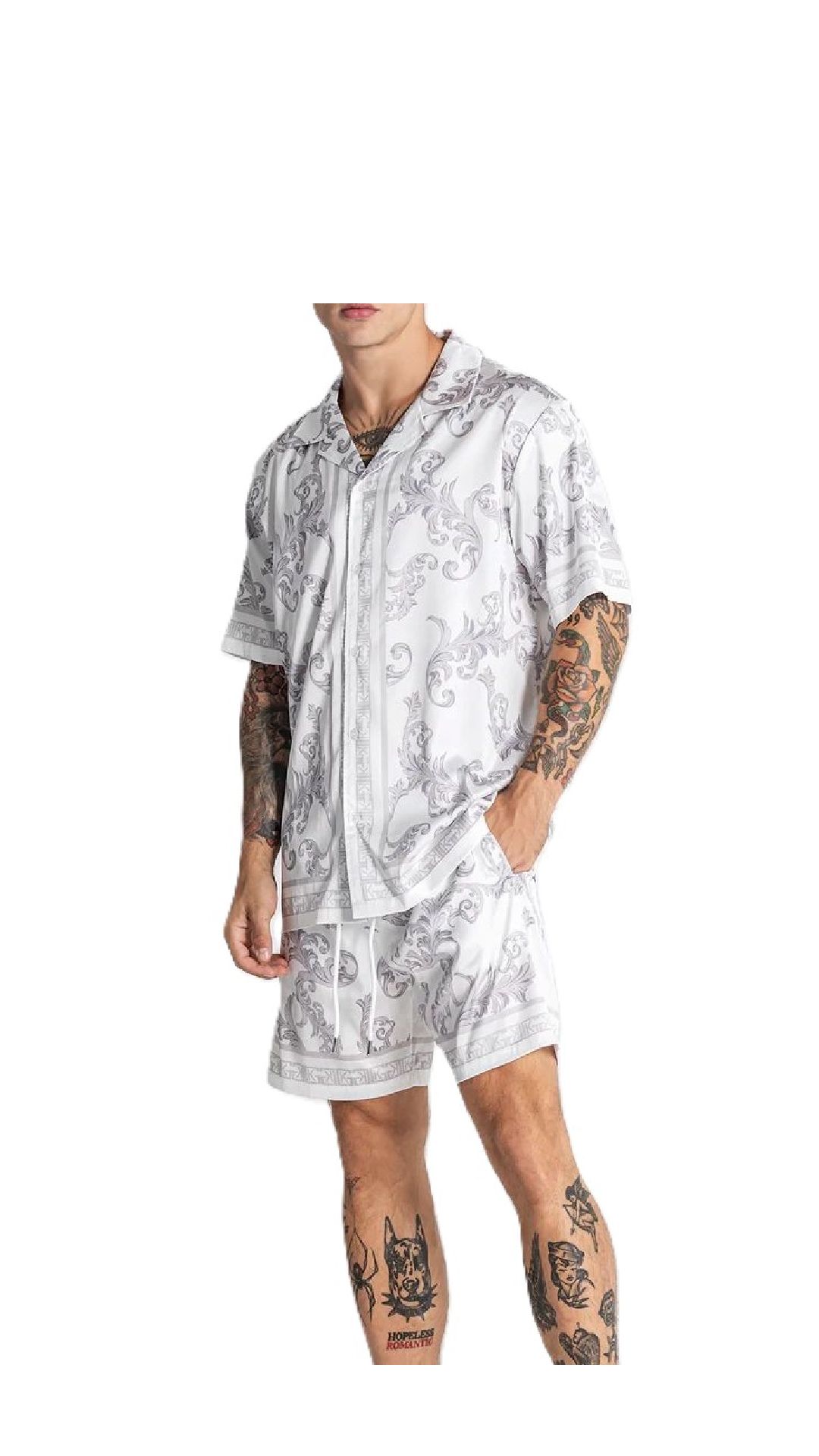 Camisa holgada con estampado y logotipo
