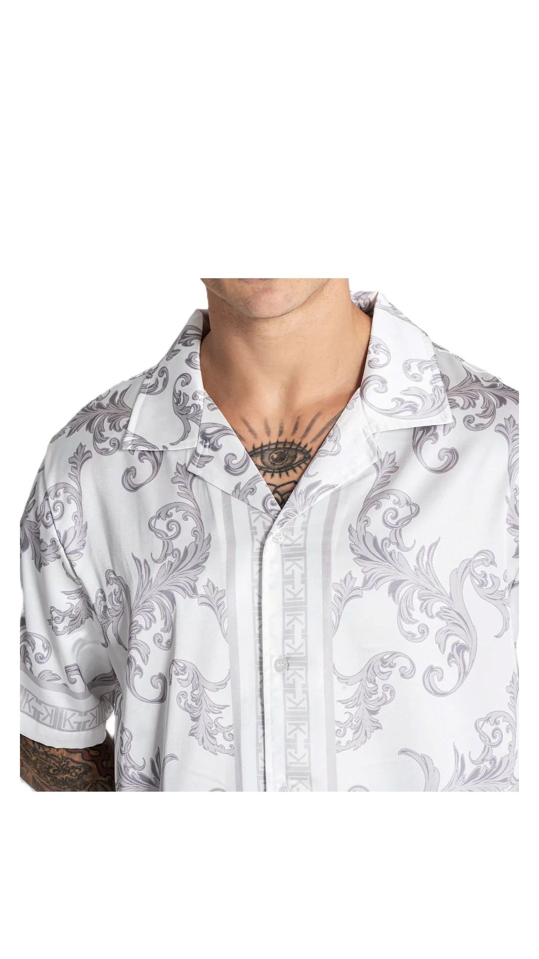 Camisa holgada con estampado y logotipo