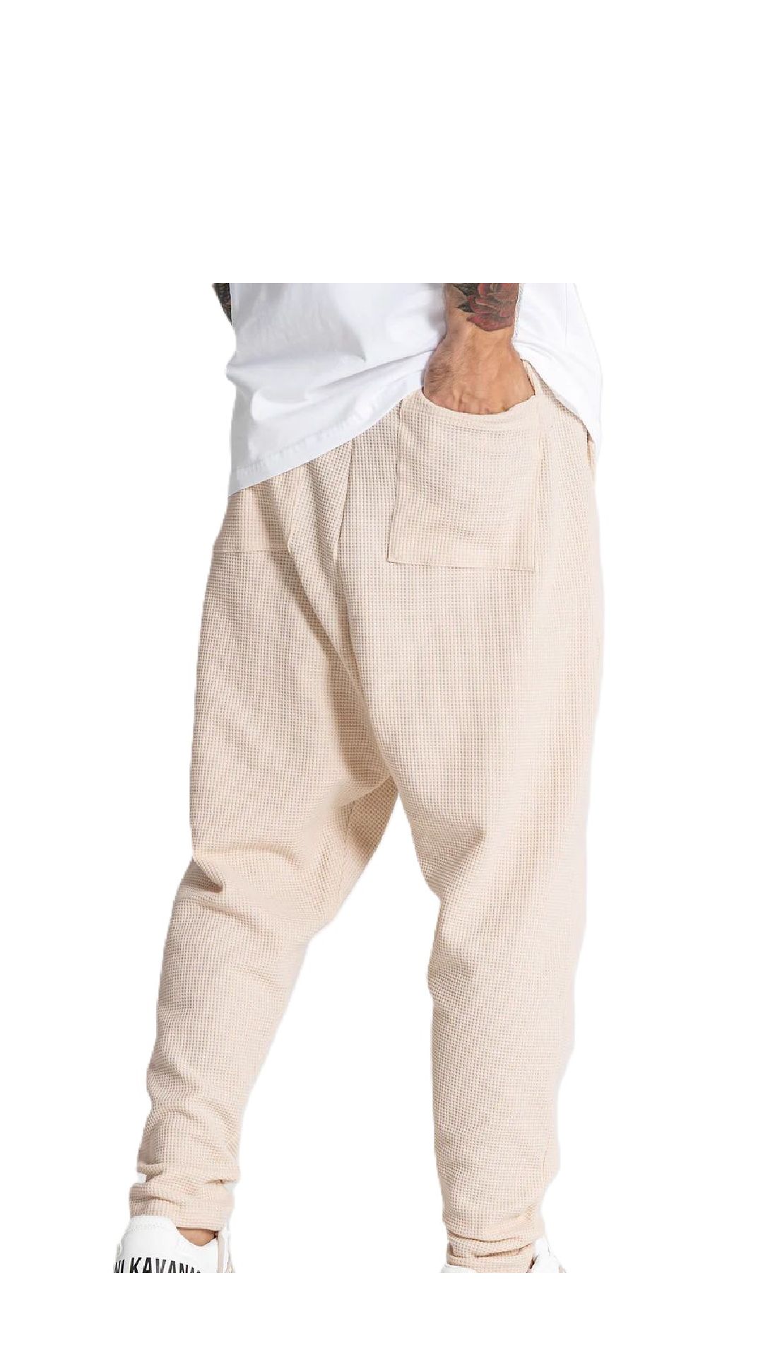 Pantalón baggy de piqué