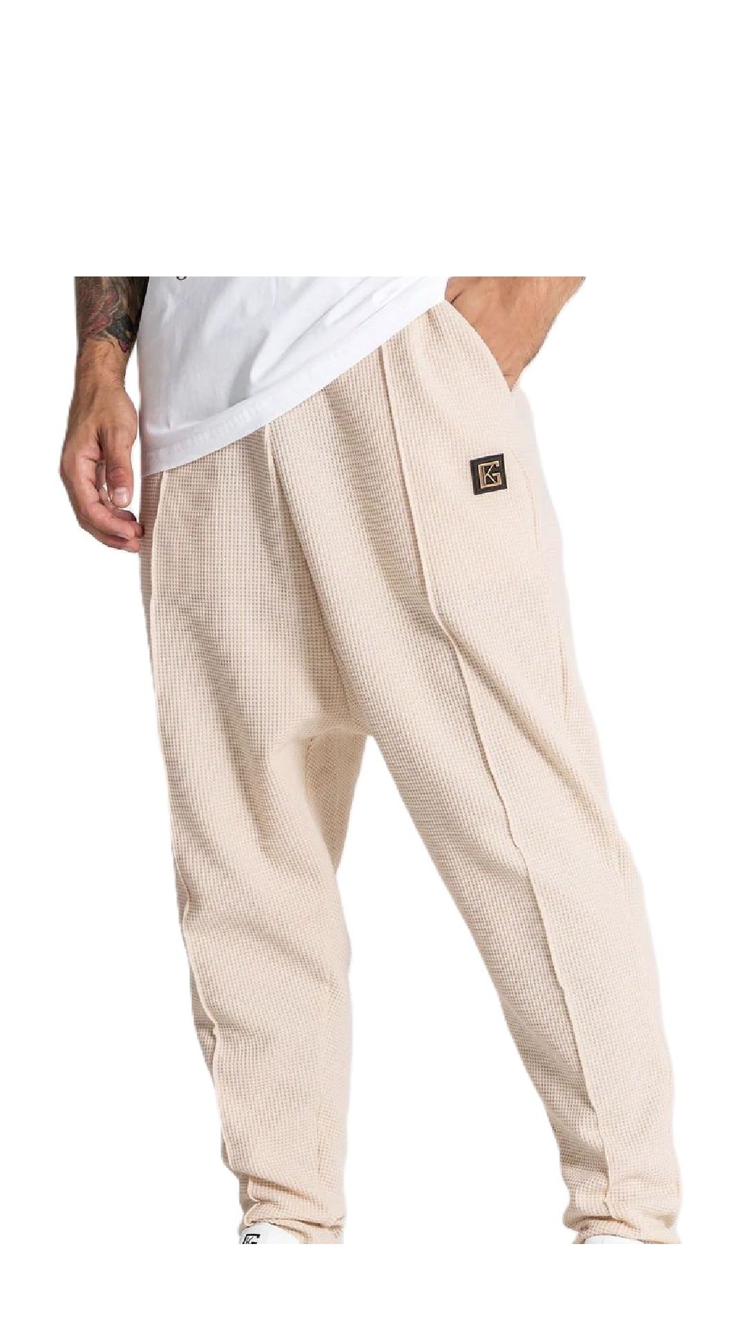 Pantalón baggy de piqué