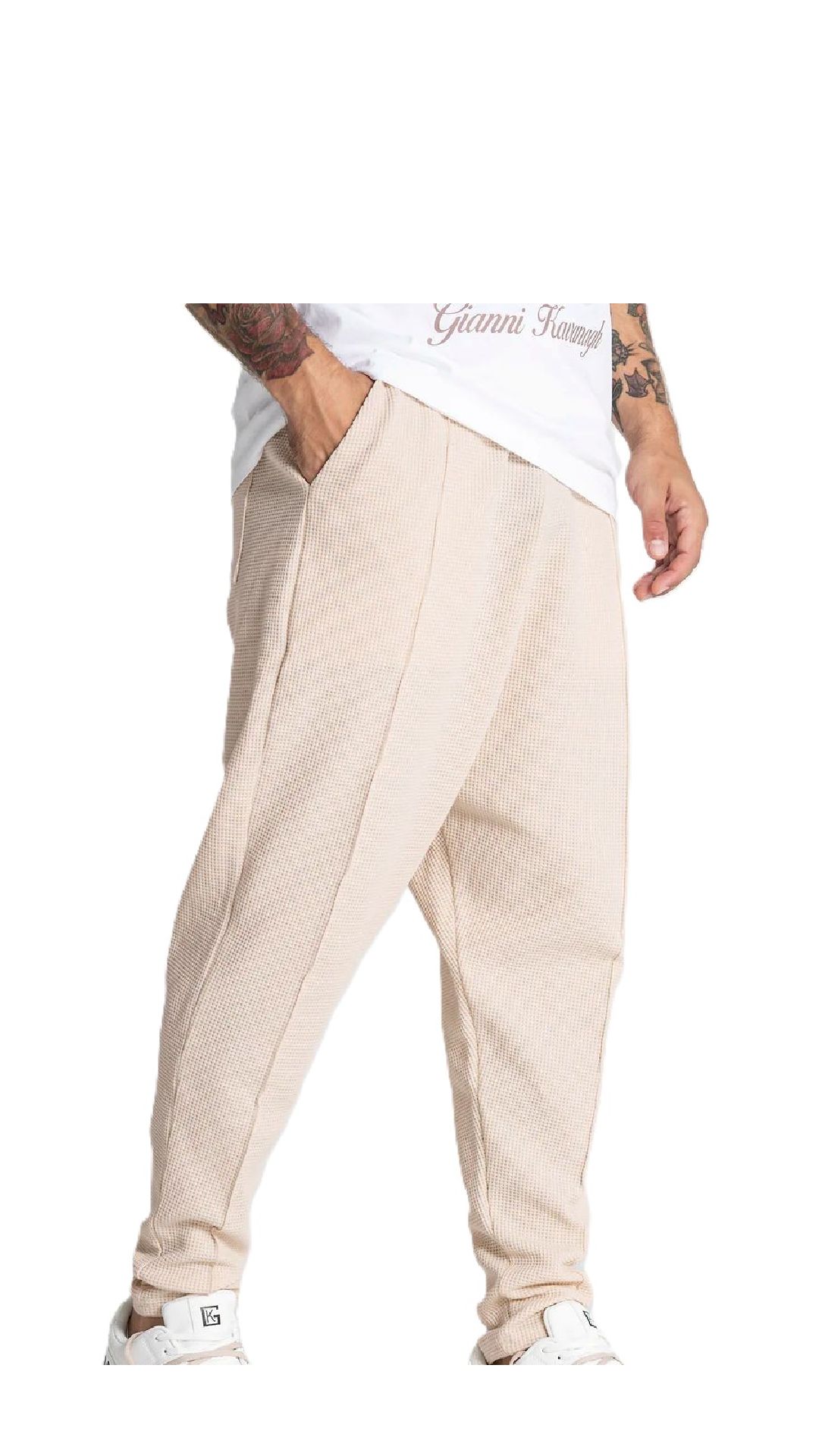 Pantalón baggy de piqué