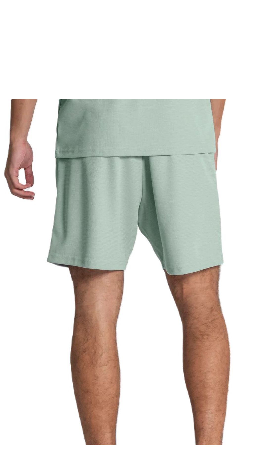 Pantalón corto de piqué con logo bordado en contraste