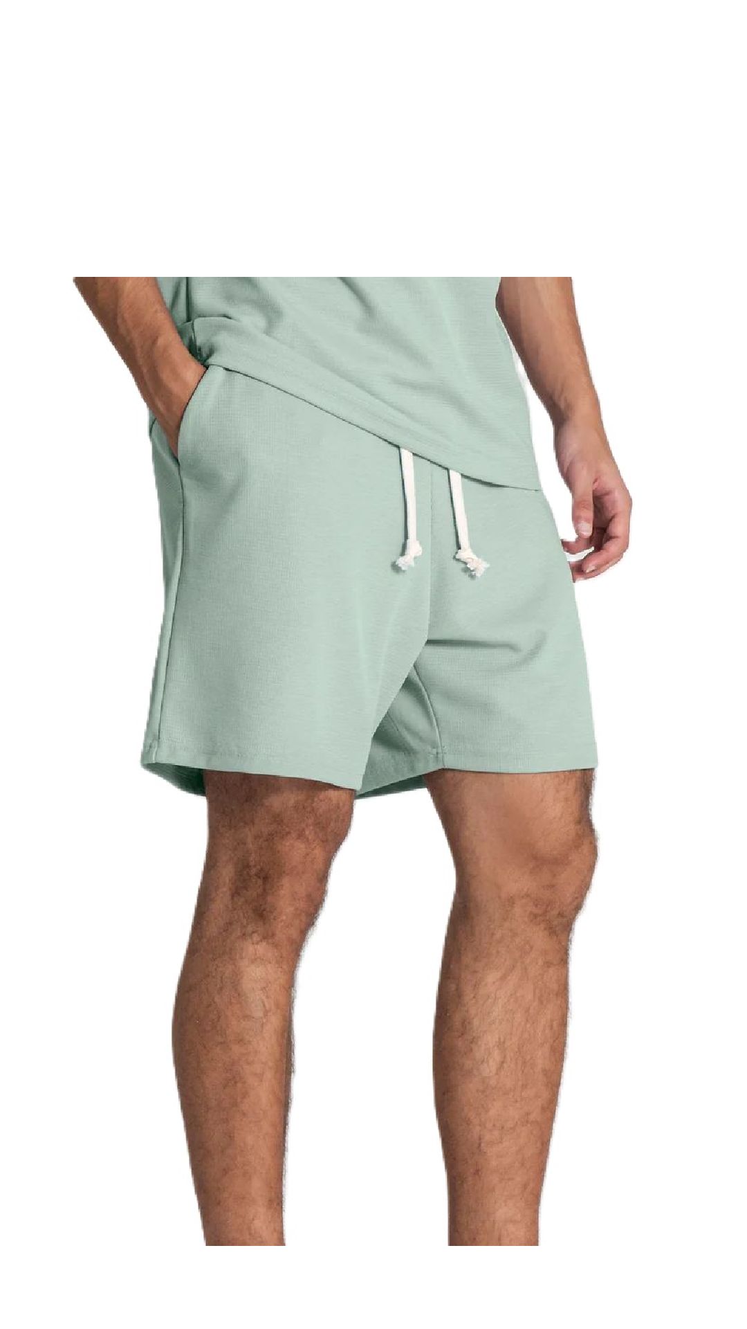 Pantalón corto de piqué con logo bordado en contraste