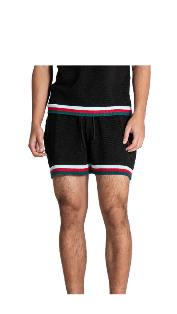Short de punto algodón de rejilla