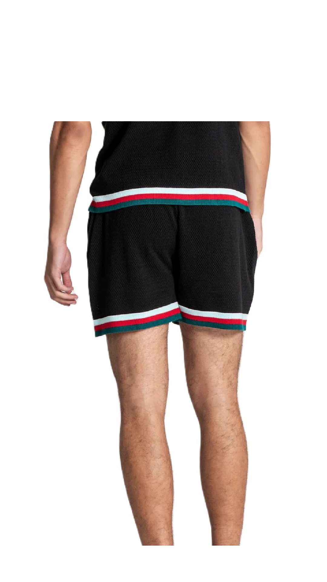 Short de punto algodón de rejilla