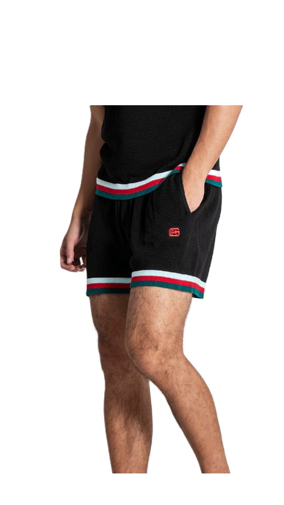 Short de punto algodón de rejilla