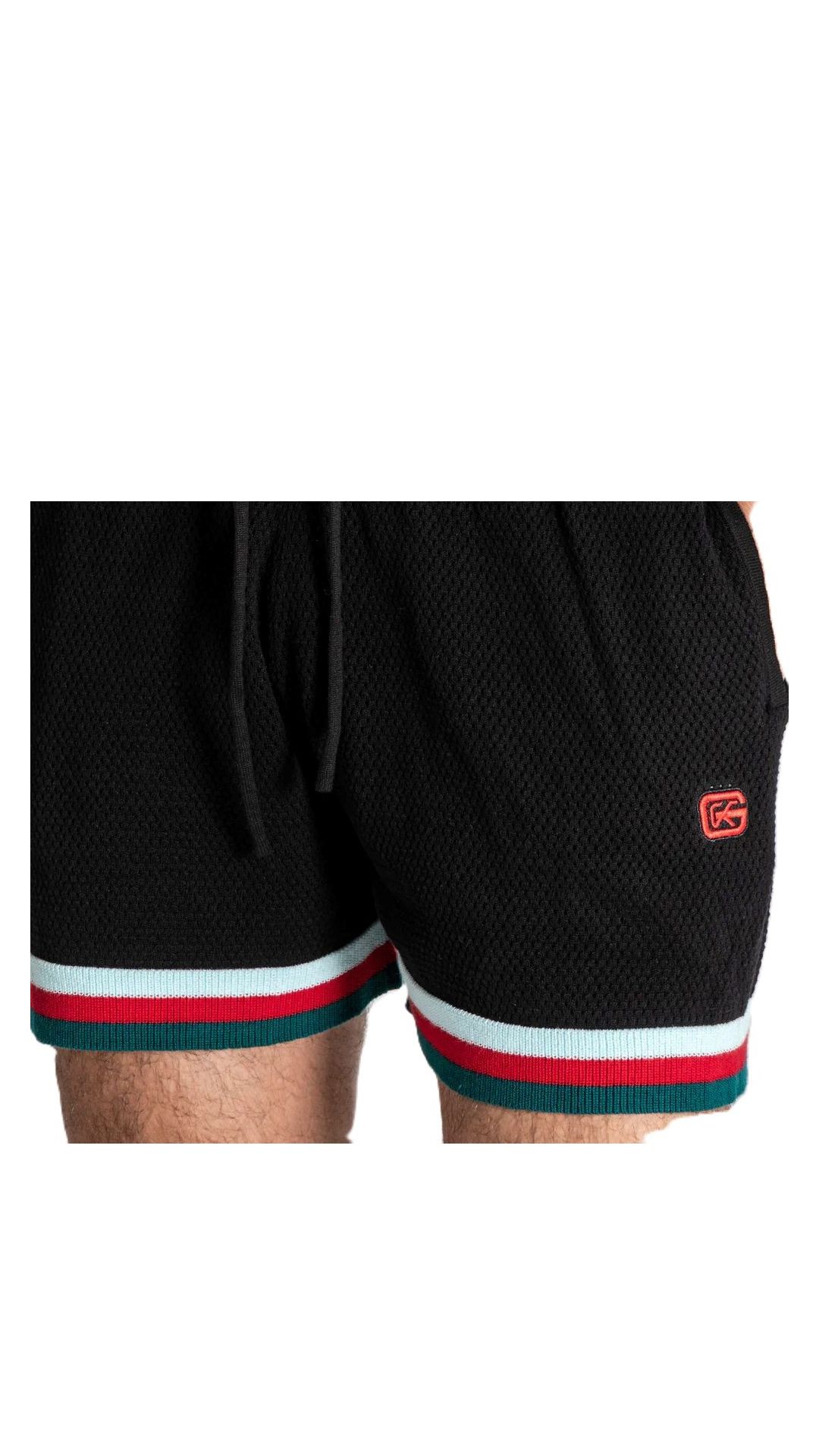 Short de punto algodón de rejilla