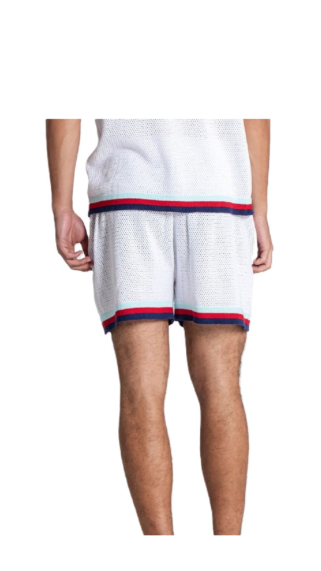 Short de punto algodón de rejilla