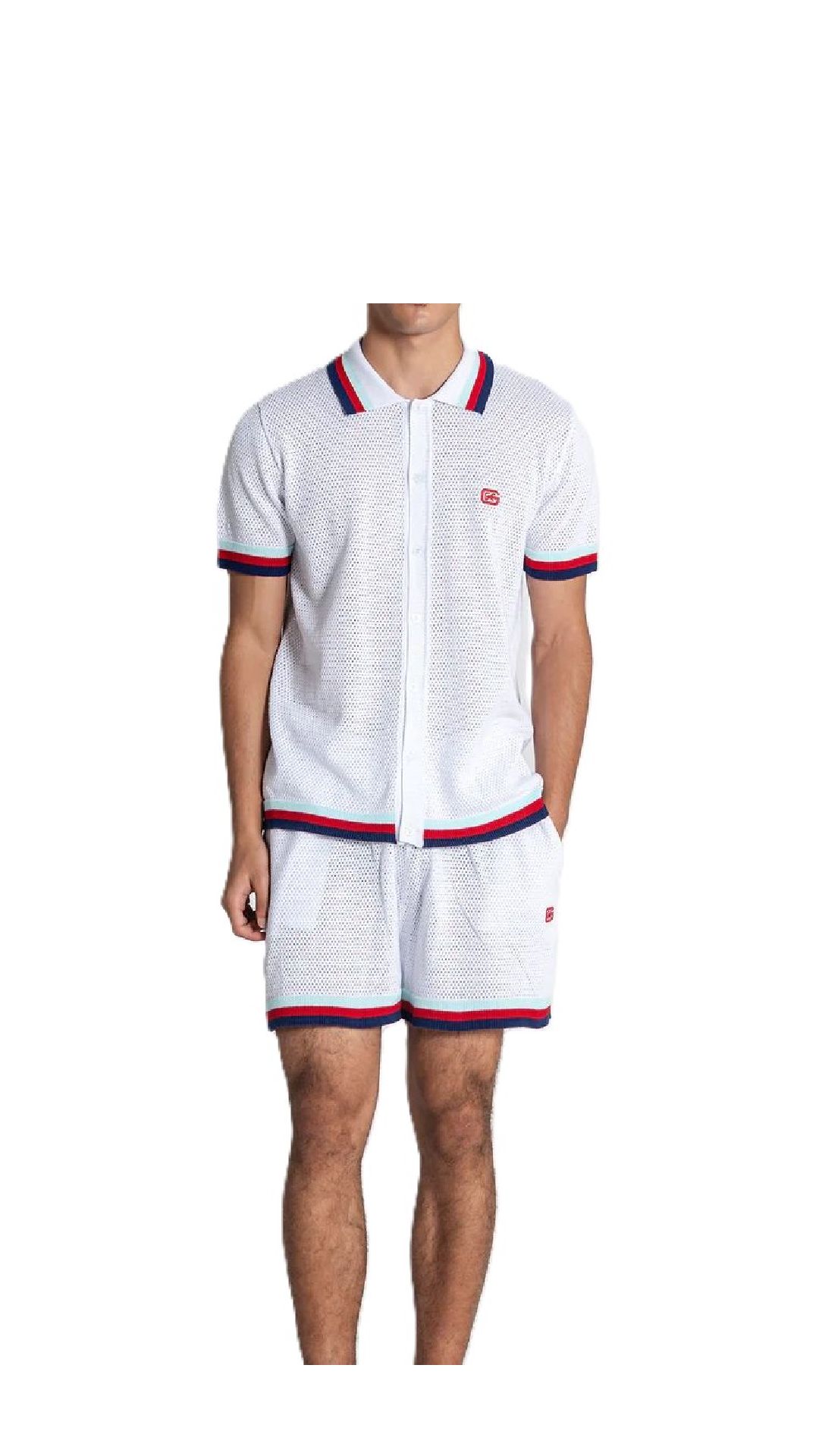 Camisa de punto algodón de rejilla