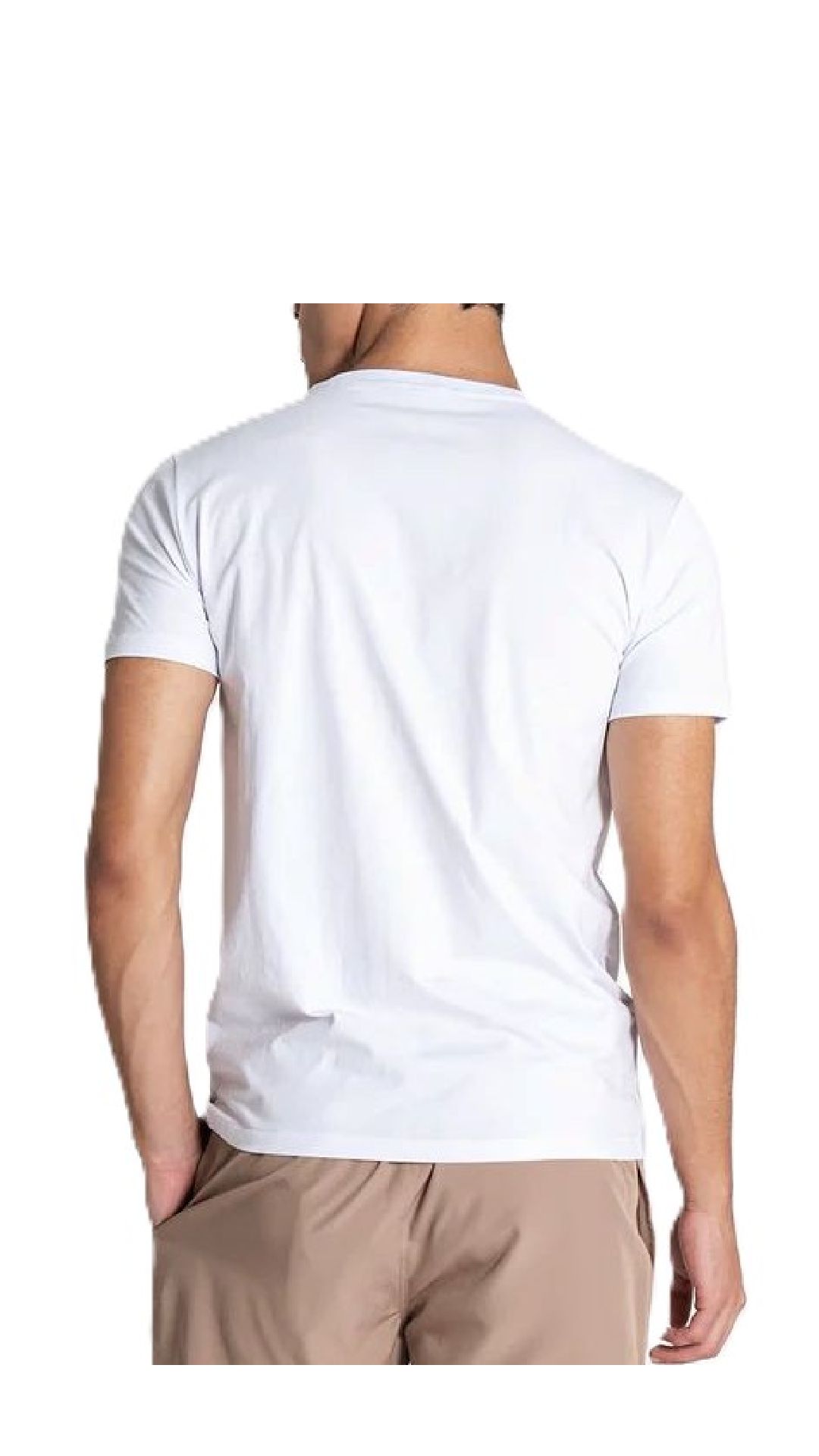 Camiseta ajustada con logotipo en contraste