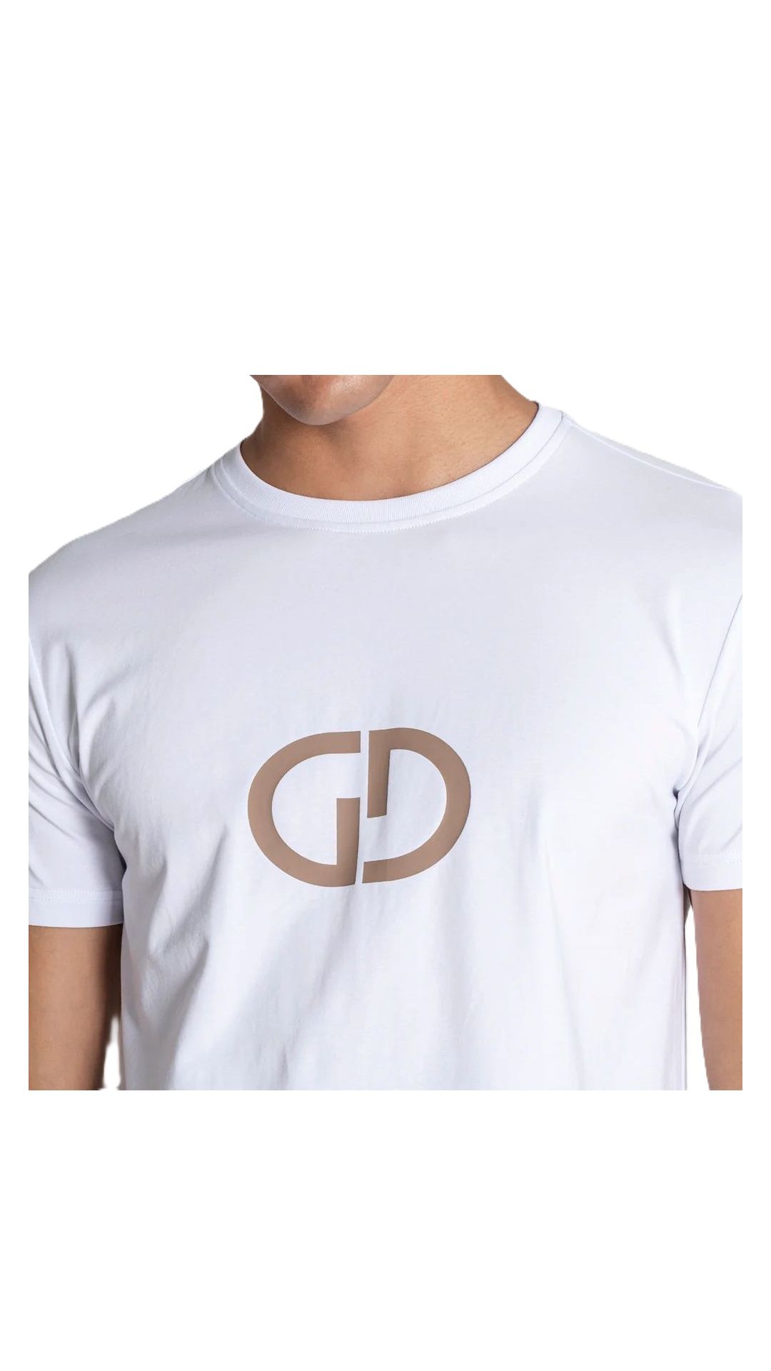 Camiseta ajustada con logotipo en contraste