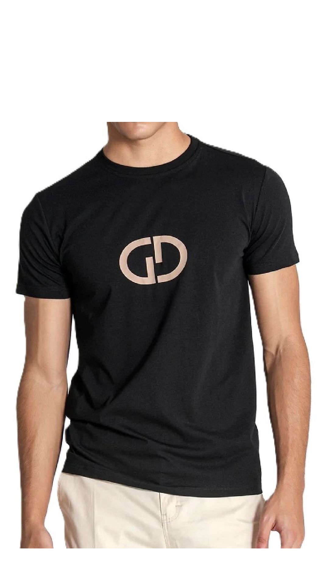 Camiseta ajustada con logotipo en contraste