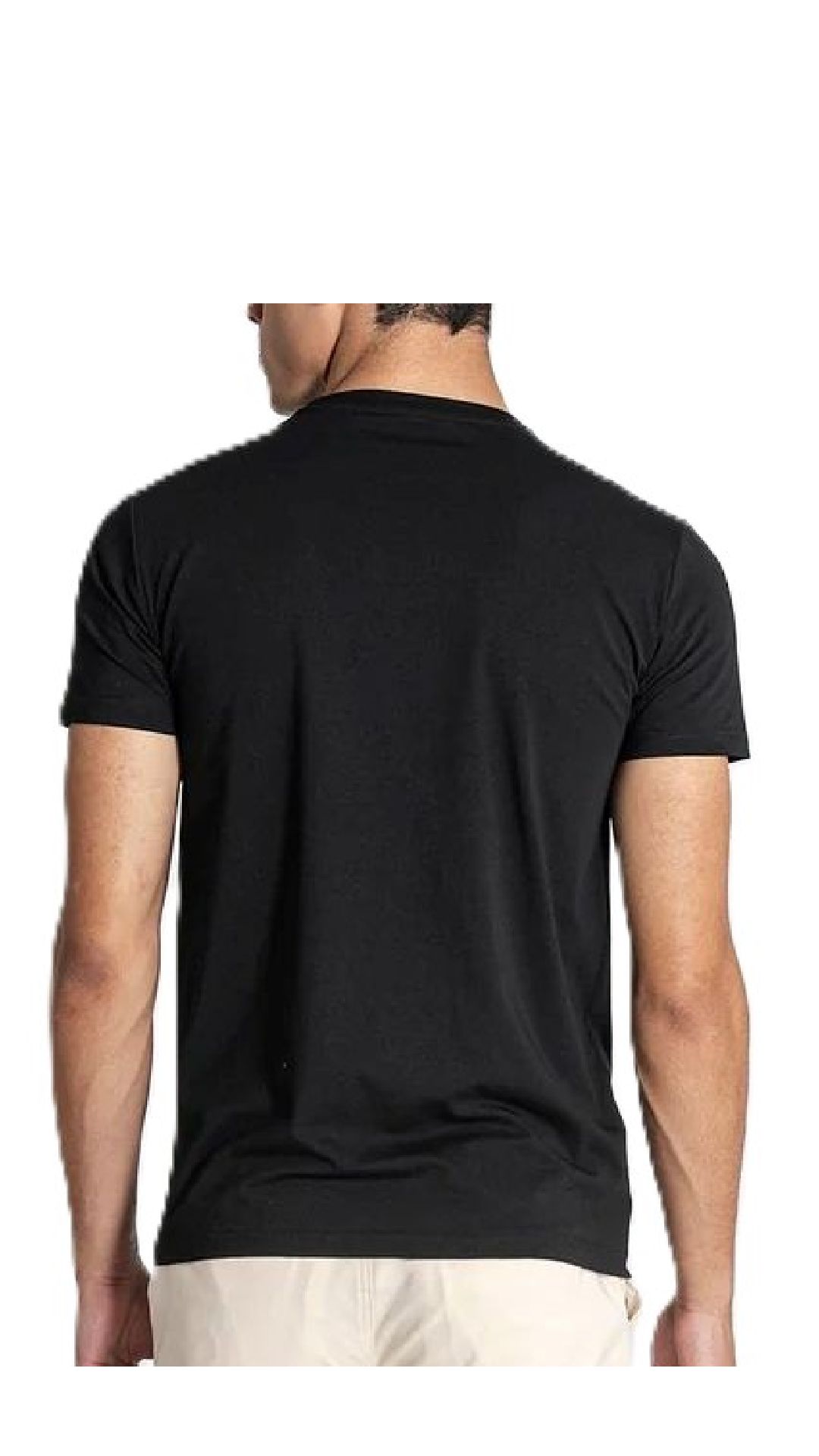 Camiseta ajustada con logotipo en contraste
