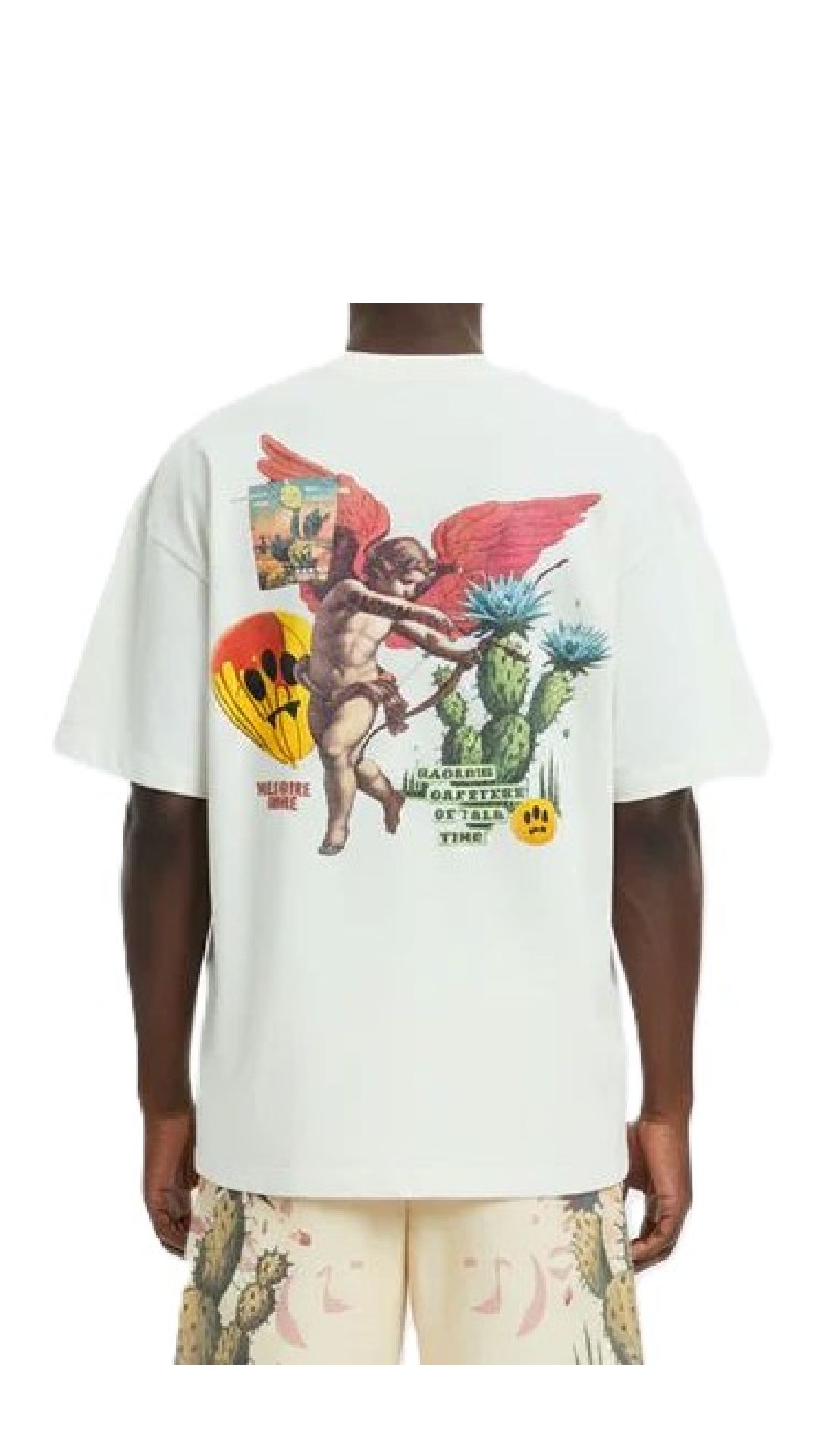Camiseta amplia con estampado gráfico