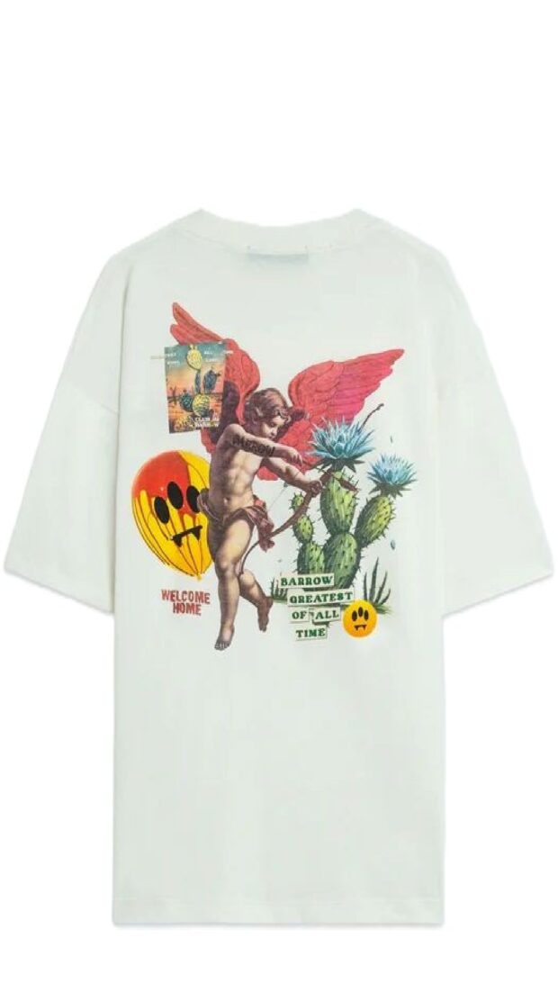 Camiseta amplia con estampado gráfico