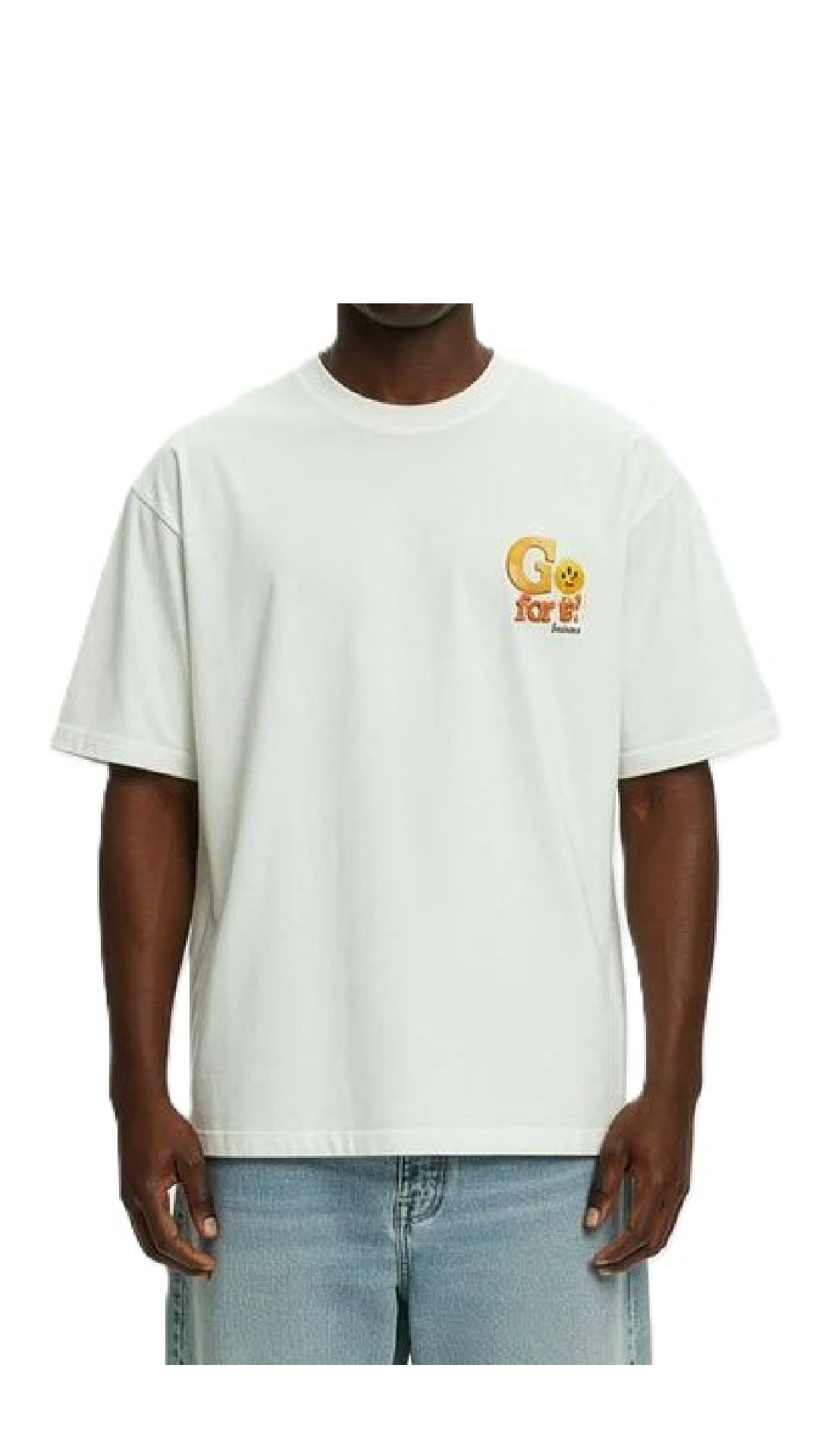 Camiseta amplia con estampado gráfico