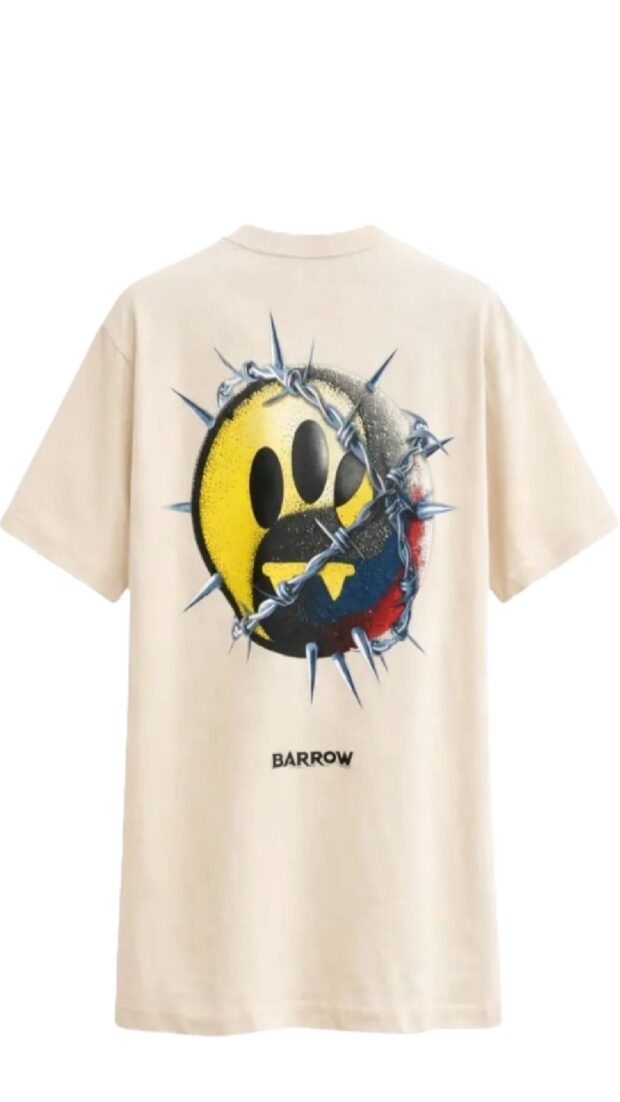 Camiseta amplia con estampado gráfico