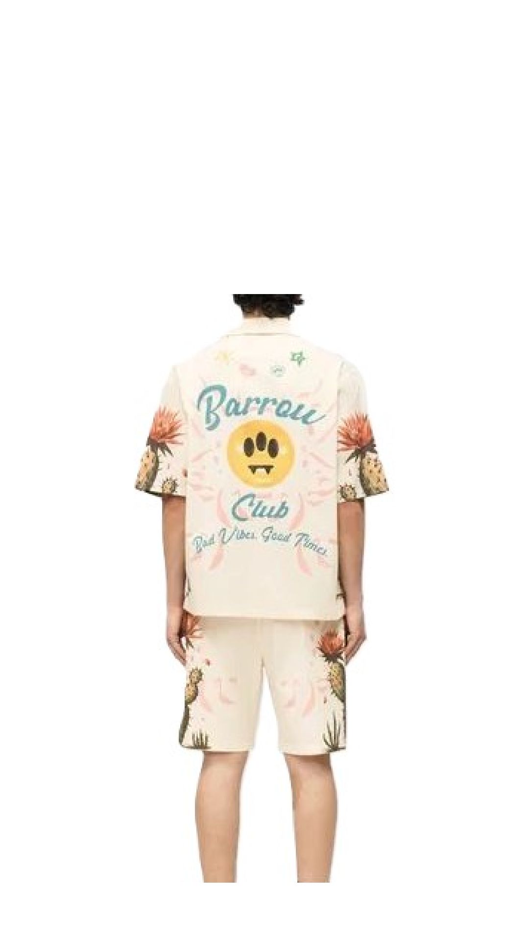 Camisa holgada de algodón con estampado