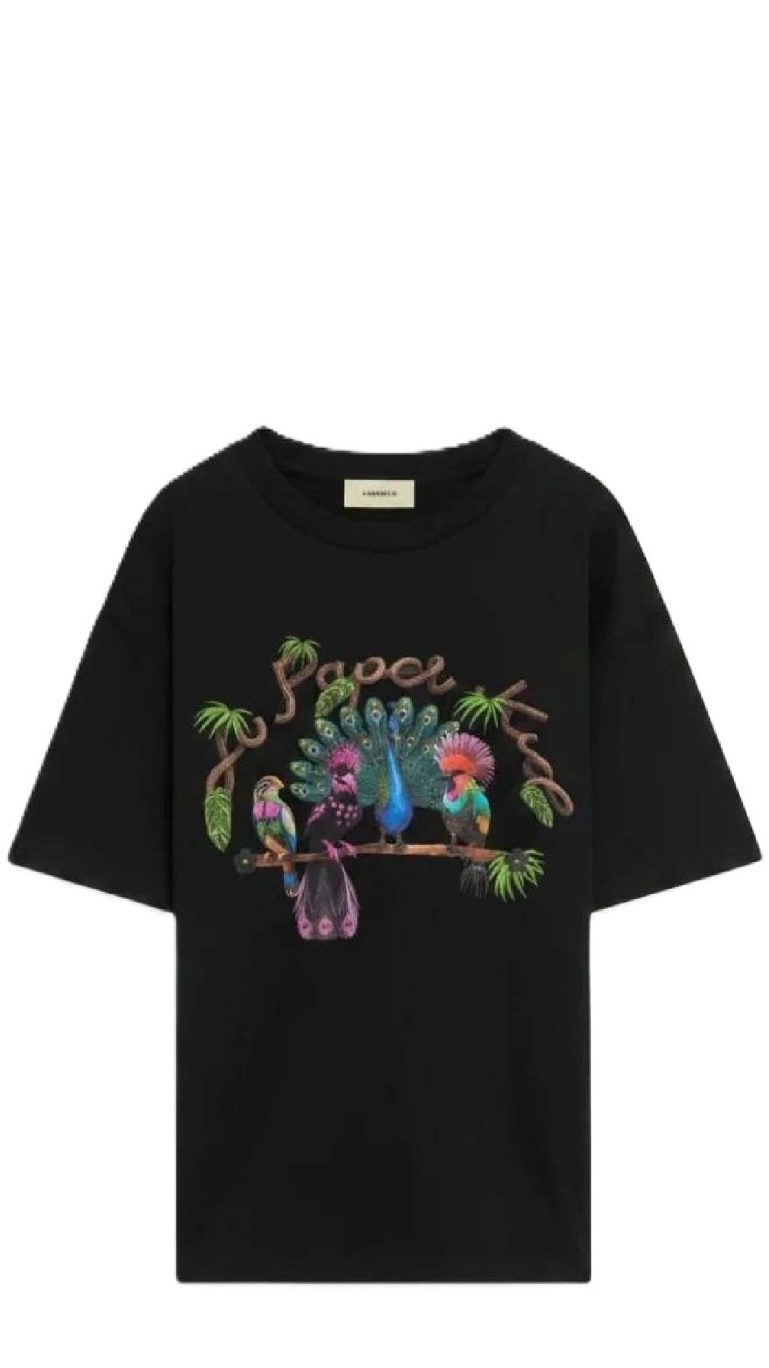 Camiseta holgada de algodón con logotipo