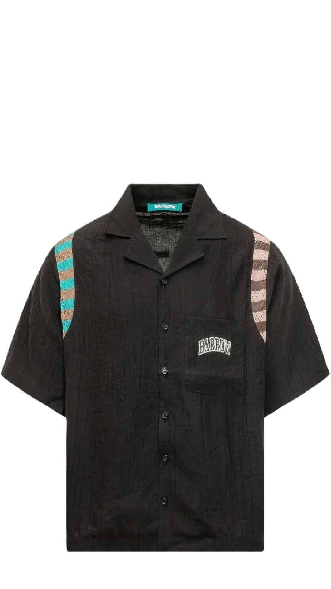 Camisa holgada de bambula con logotipo