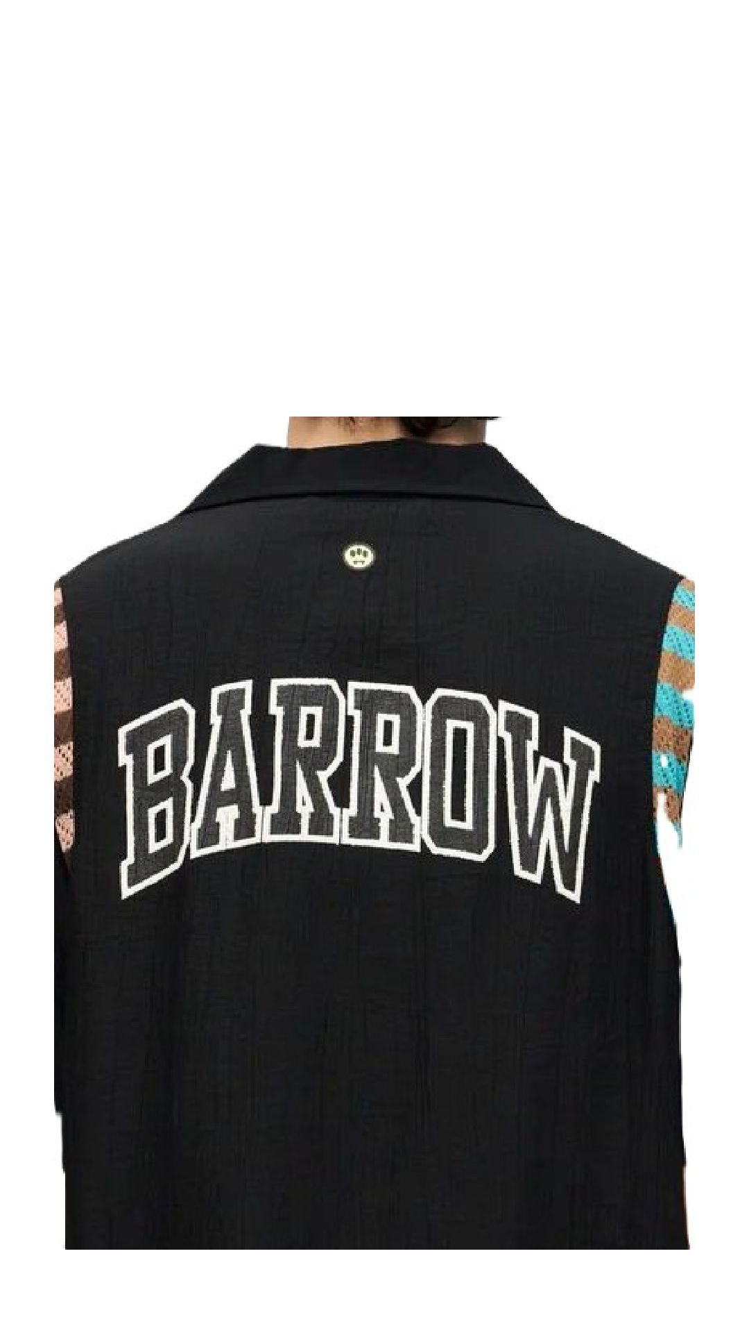Camisa holgada de bambula con logotipo