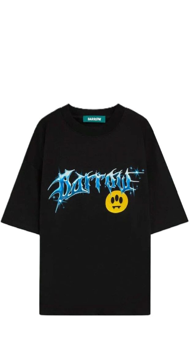 Camiseta holgada de algodón con logotipo estampado