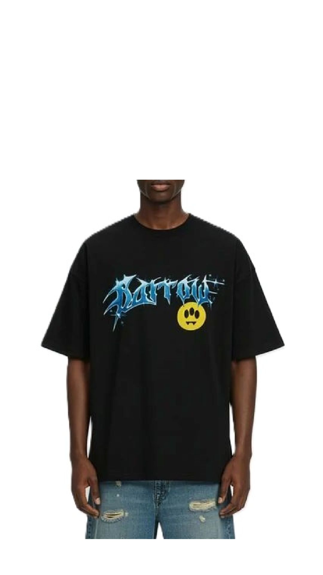 Camiseta holgada de algodón con logotipo estampado