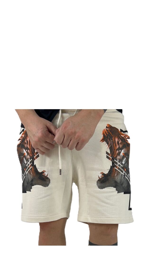 Bermudas holgadas de algodón con estampado