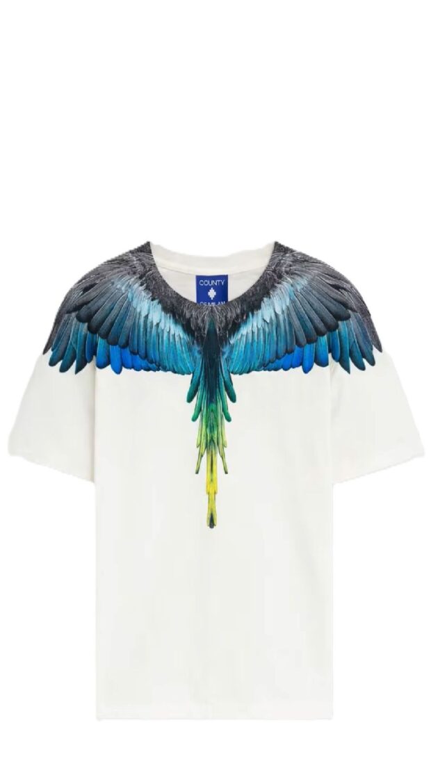 Camiseta holgada de algodón con estampado