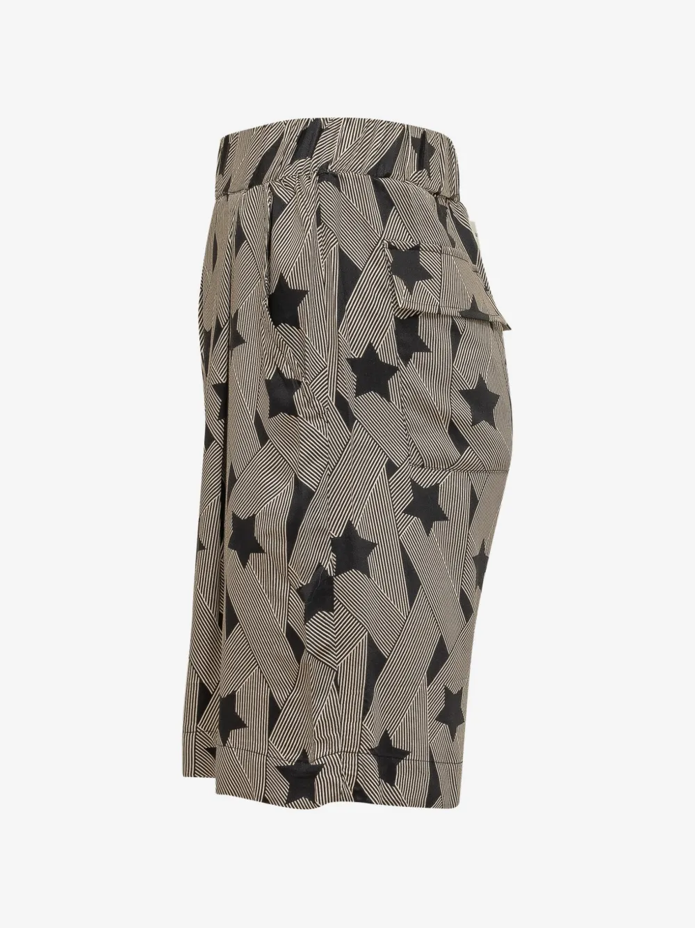 Bermudas holgadas de viscosa con estampado