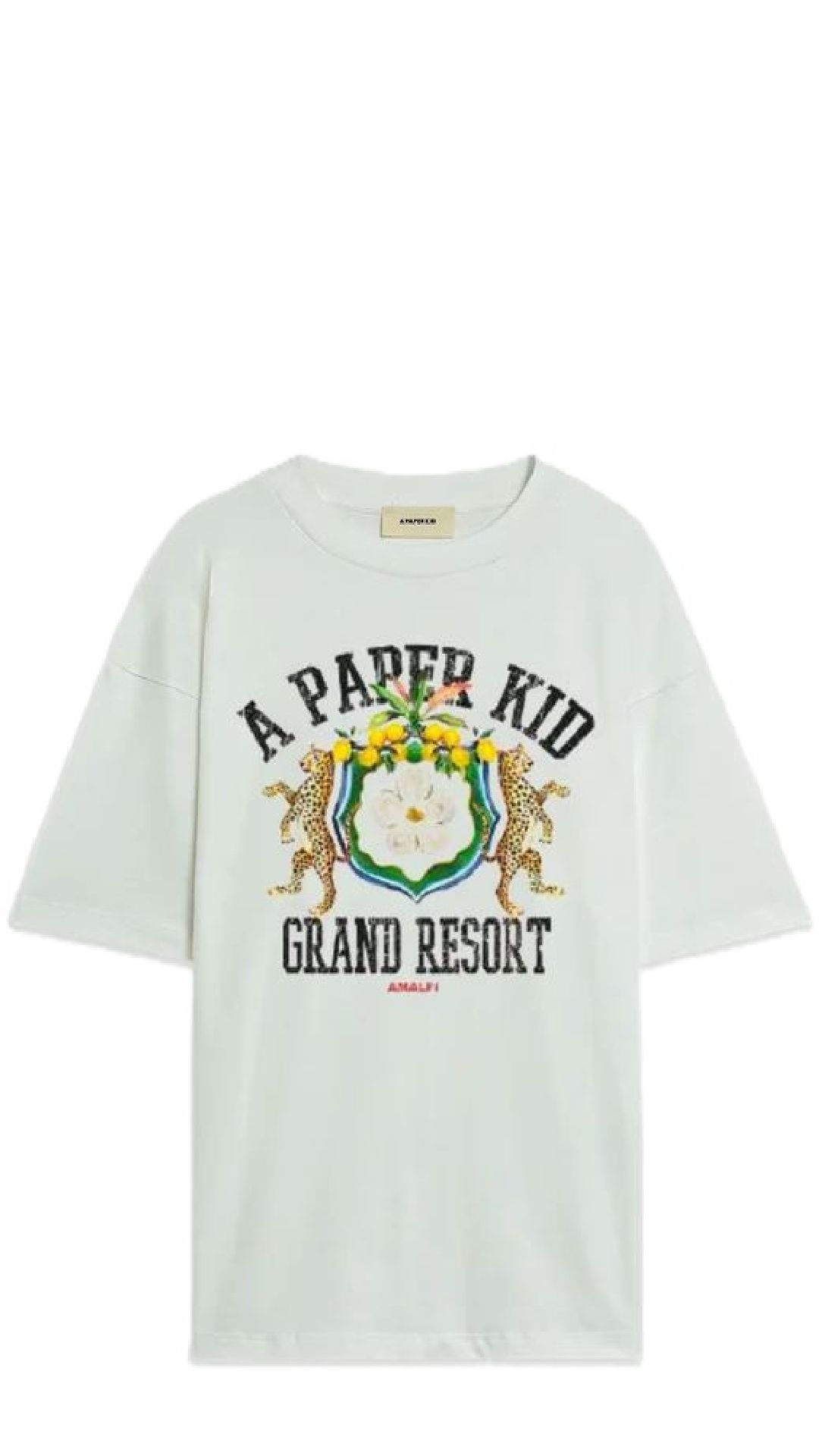 Camiseta holgada de algodón con estampado.